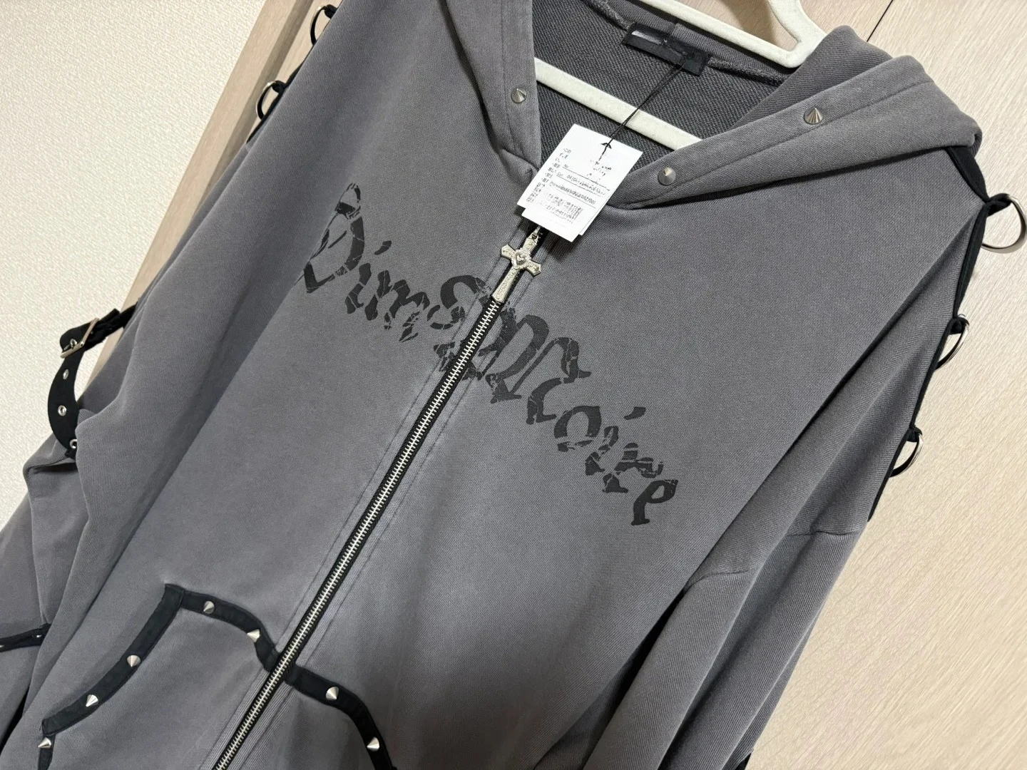 เสื้อฮู้ดสตรีทแวร์สไตล์ฮาราจูกุ เสื้อแจ็คเก็ตมีฮู้ดสำหรับผู้หญิง เสื้อพังก์มีซิป เสื้อโค้ทสไตล์ญี่ปุ่น ลายหมุด วินเทจ ลำลอง สไตล์ Y2K เสื้อสเวตเชิ้ต