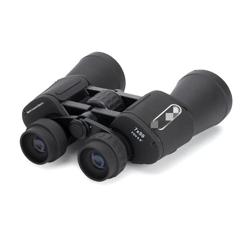 7x50 مللي متر مناظير عالية الطاقة HD منخفضة الإضاءة للرؤية الليلية عرض السفر في الهواء الطلق المحمولة BK7 119/1000 متر تلسكوب