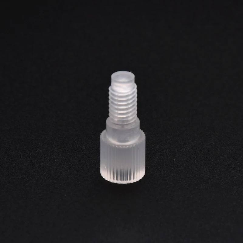 PP PTFE Food Grade Plastic Stopping Plug for 1/4-28 M6 Unused Ports on Multiport Valves or Manifolds in Microfluidic System