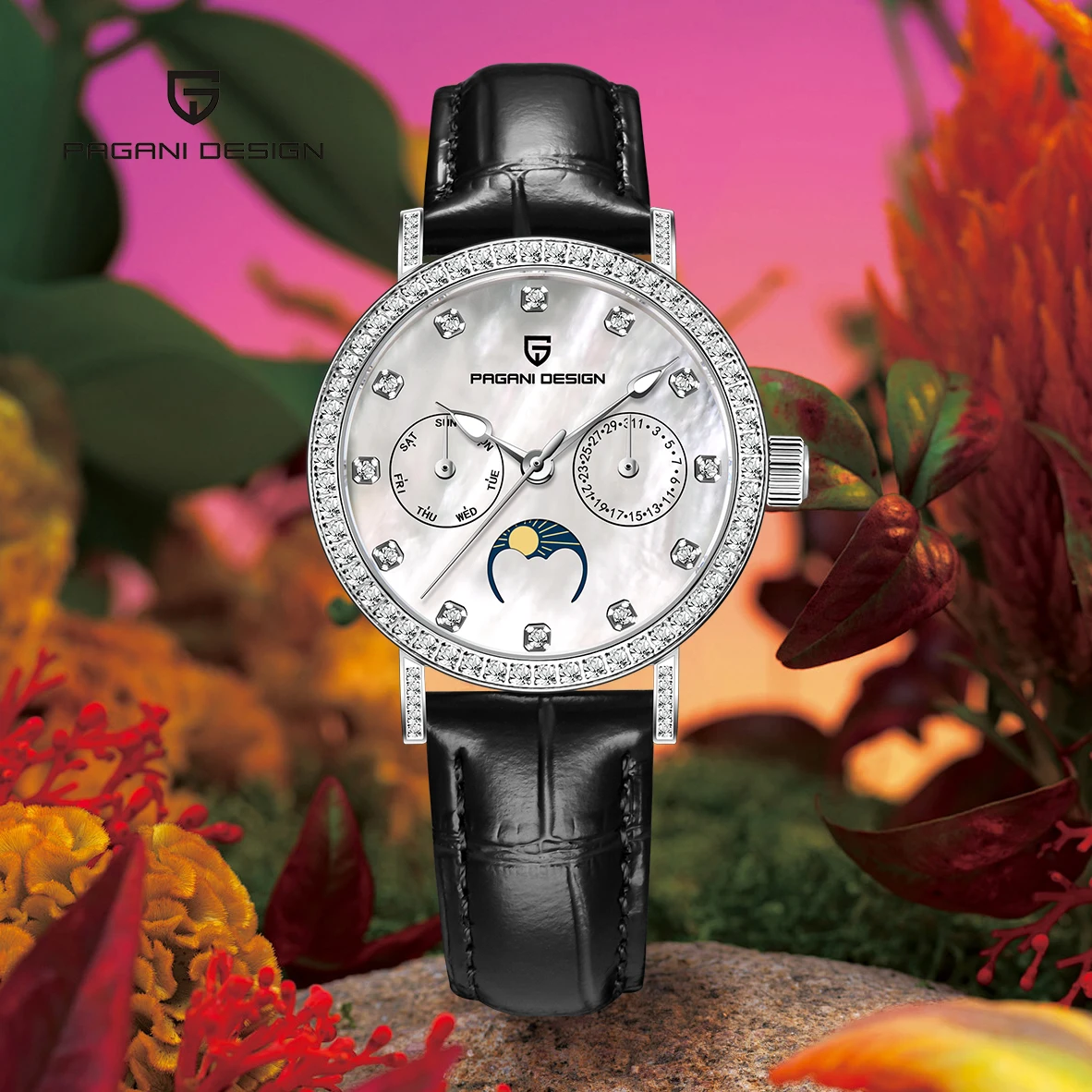 2026 New PAGANI DESIGN Womens Watches Exquisite Luxury Quartz Watch Women Fashion Woman Gift Sunday Calendar AR Sapphire Mirror Waterproof Clock