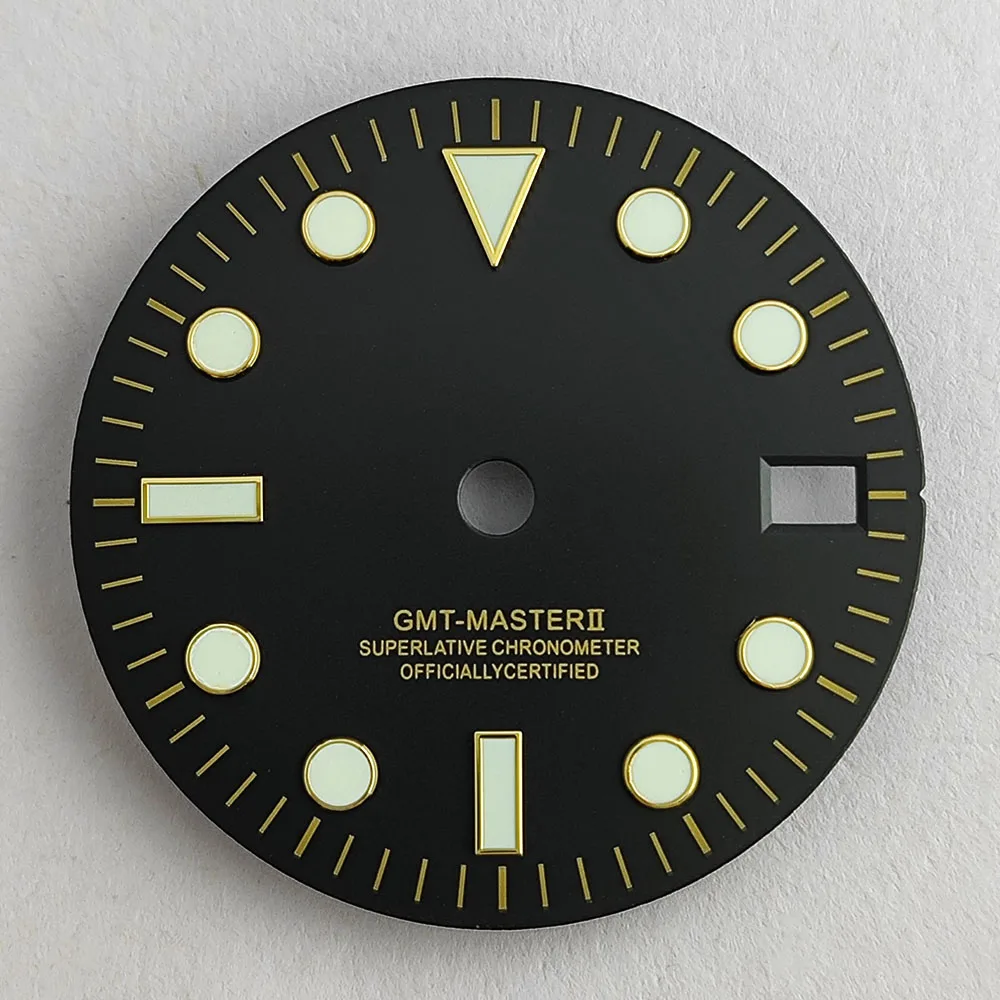 NH34 watch dial GMT red blue green NH34 dial suitable for NH34 movement watch accessories