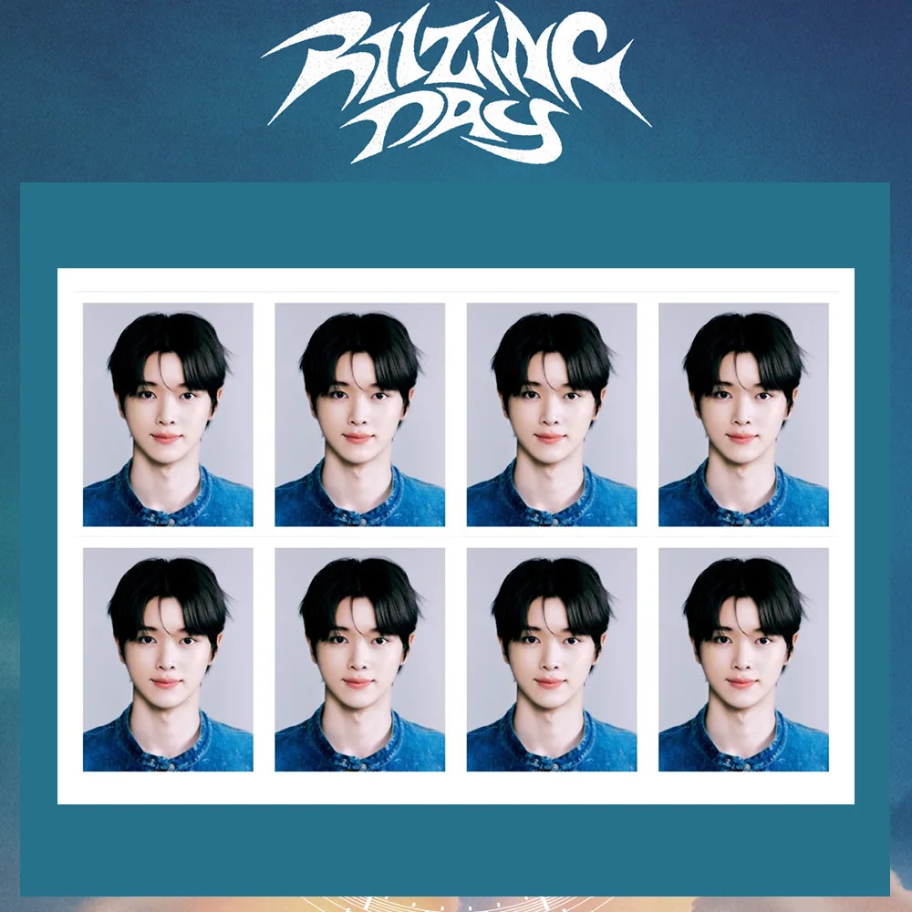 6Pcs/Set Kpop RIIZE DAY MD One Inch ID Photo White Background Photo High Quality Korean Style ID Photo Wonbin Shotaro Fans Gifts