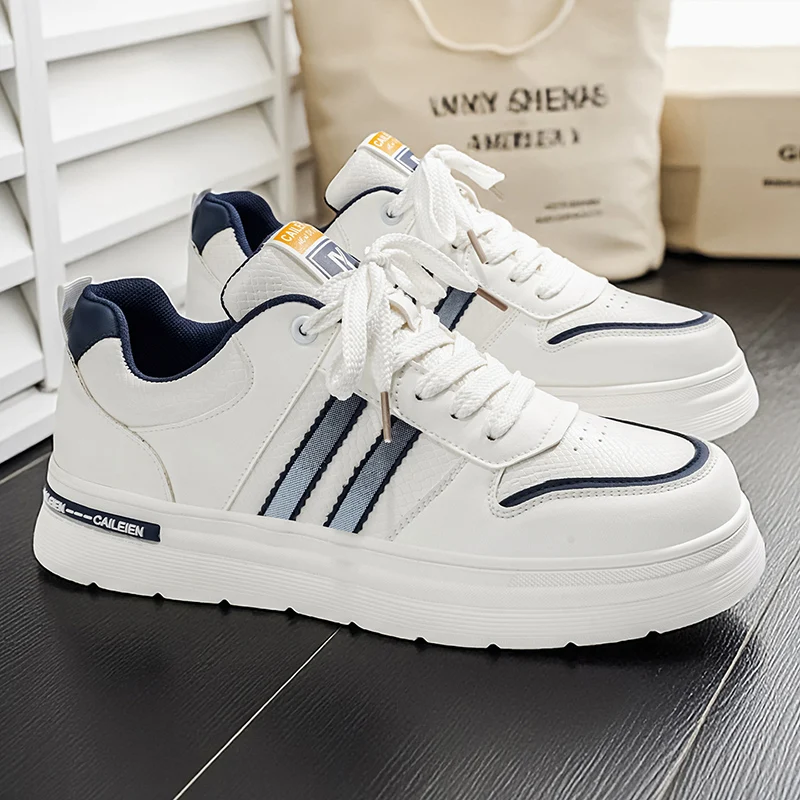 

Легкие кожаные кроссовки на платформе, женские новые стильные универсальные спортивные повседневные туфли на толстой подошве, Zapatillas De Deporte