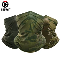 Tactical Bandana Summer Face Scarves Tubular Head Mask Scarf Camo Anti-UV Windproof  Soft Neck Gaiter Cover Men Women