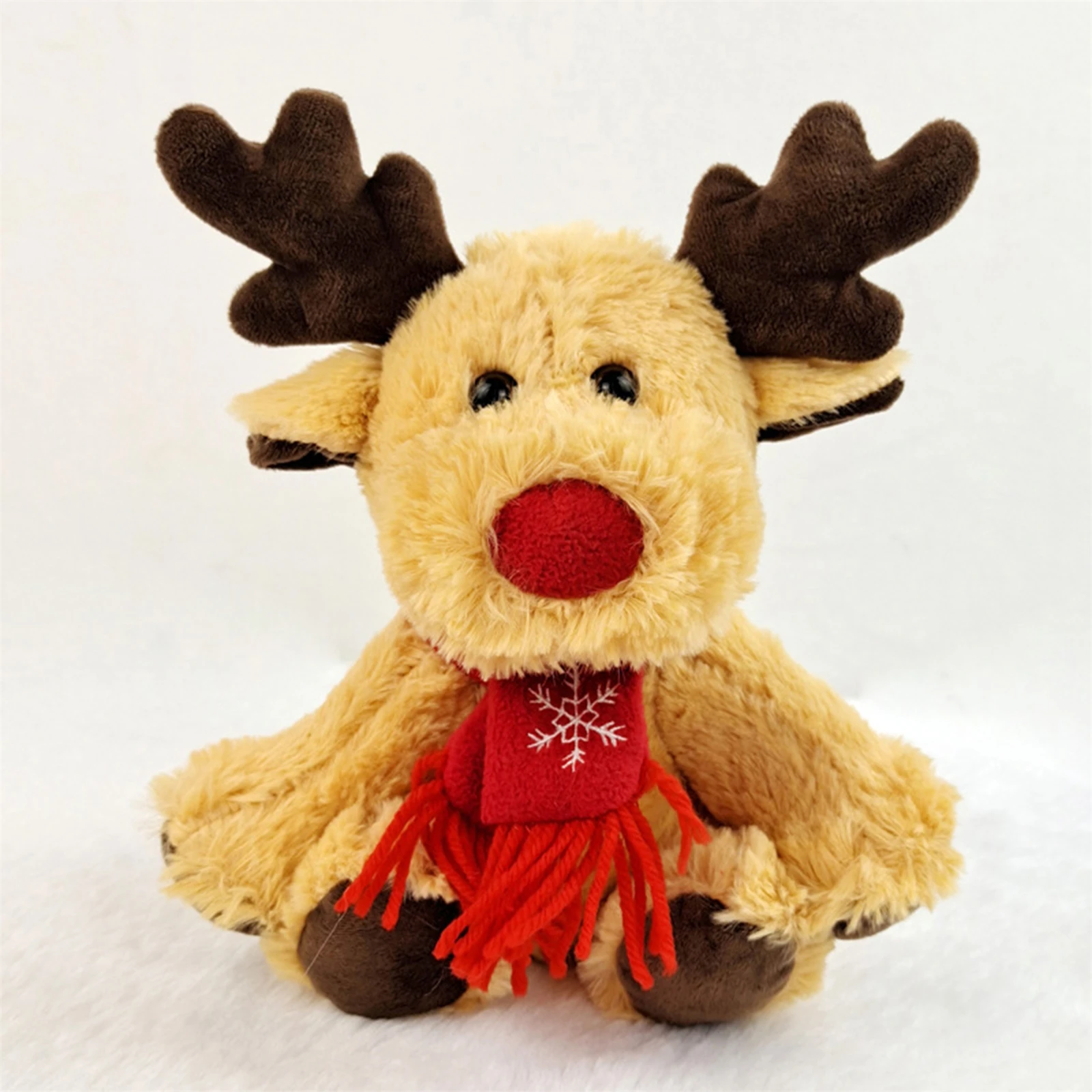 Christmas Elk Plush Dolls Anti-wrinkle Plush Adorable Animal Charactors Gift for Christmas Birthday New Year