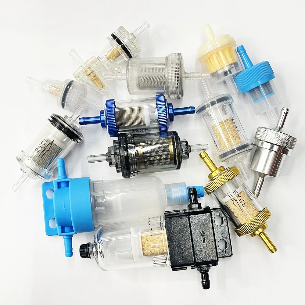 5X Universal Air Diesel Filter Parking Heater Fuel Oil Filter Water Separator Replacement Fit Truck Bus Caravan Boat 12 Type