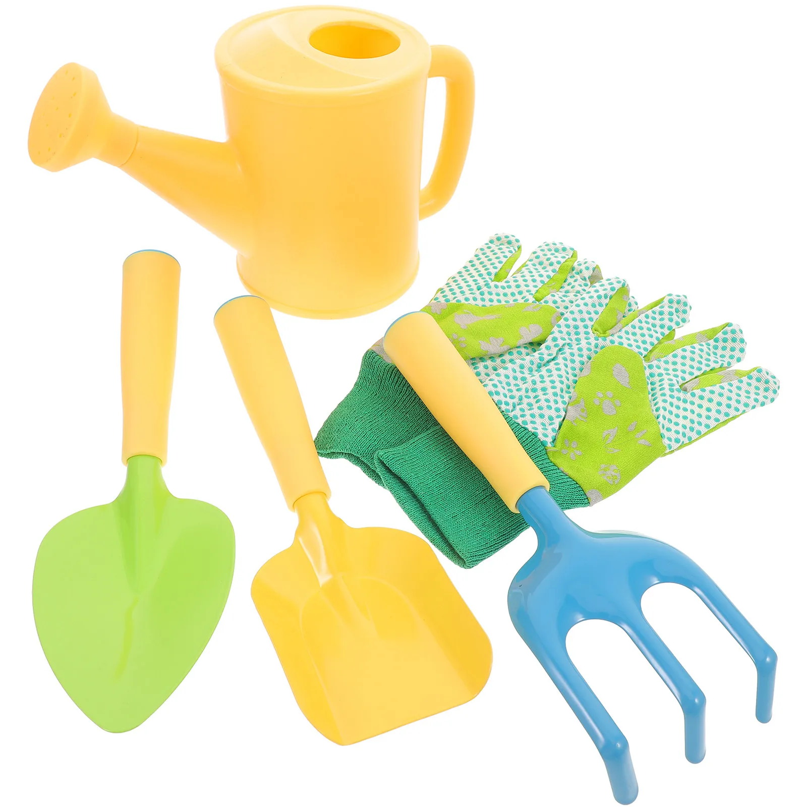 1Set Multi Functional Garden Tool Set Hard Soil Digging Shovel Planting Trowel Weeding Rake for Home Garden Backyard Soil