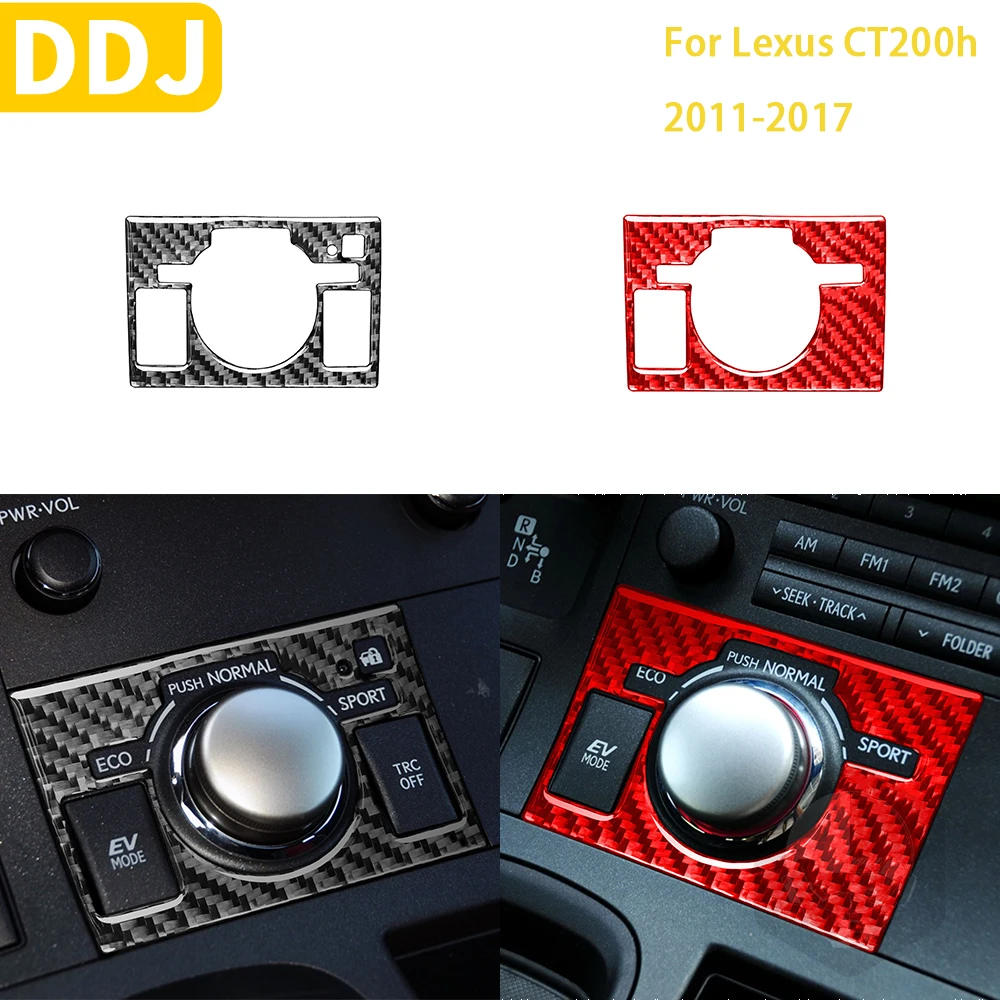 

For Lexus CT 200h 2011 2012 2013 2014 2015 2016 2017 Accessories Carbon Fiber Interior Central shifting Trim Sticker