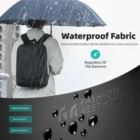 HK Men's Designer Laptop Bag Waterproof School Bags for College Boys Male Business Sports Travel Backpack Men With USB Charging 4