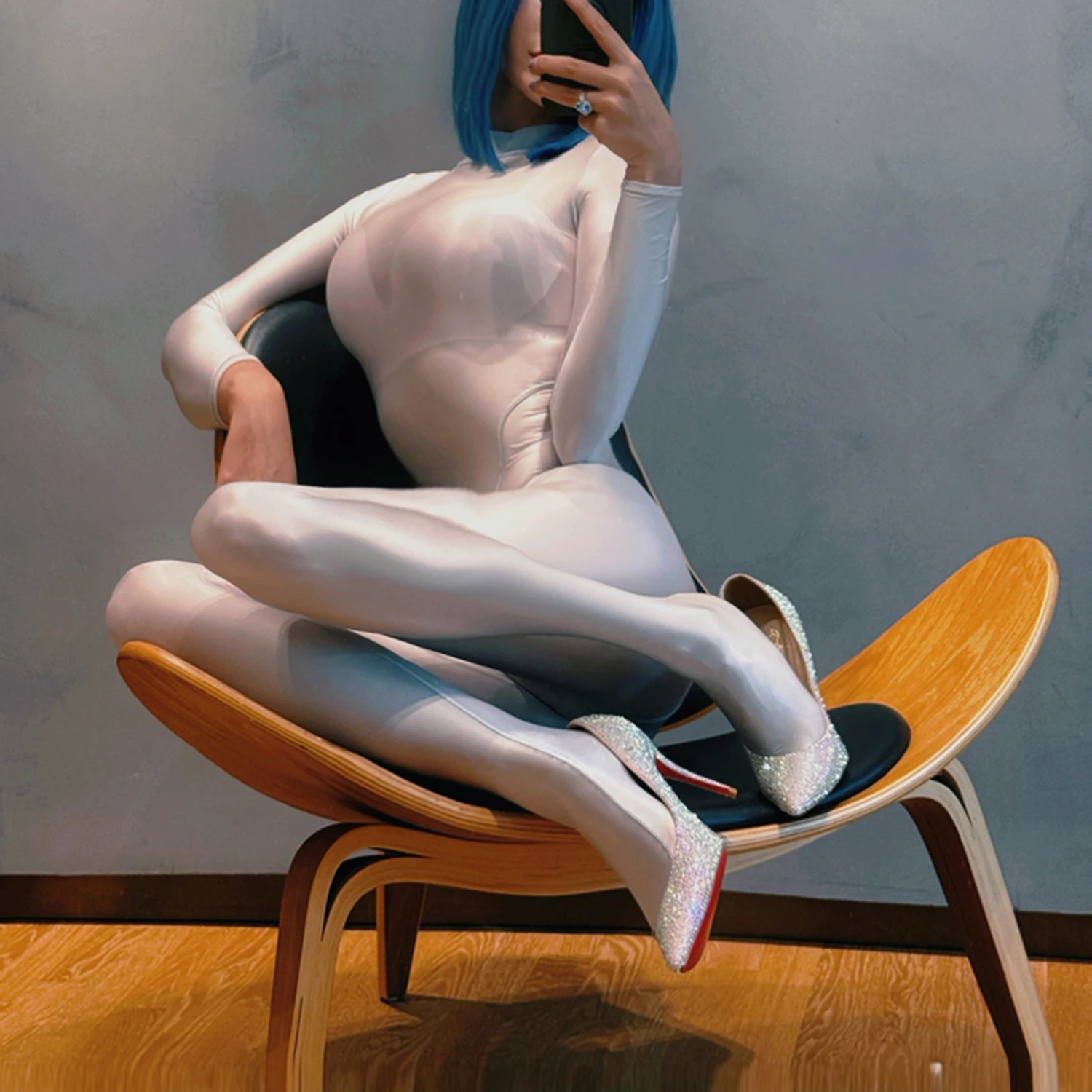 LEOHEX Womens Sexy One Piece Bodysuit Stretch Spandex Catsuit Cosplay Playsuit Zentai Suit Snorkeling Swimwear Overalls Jumpsuit