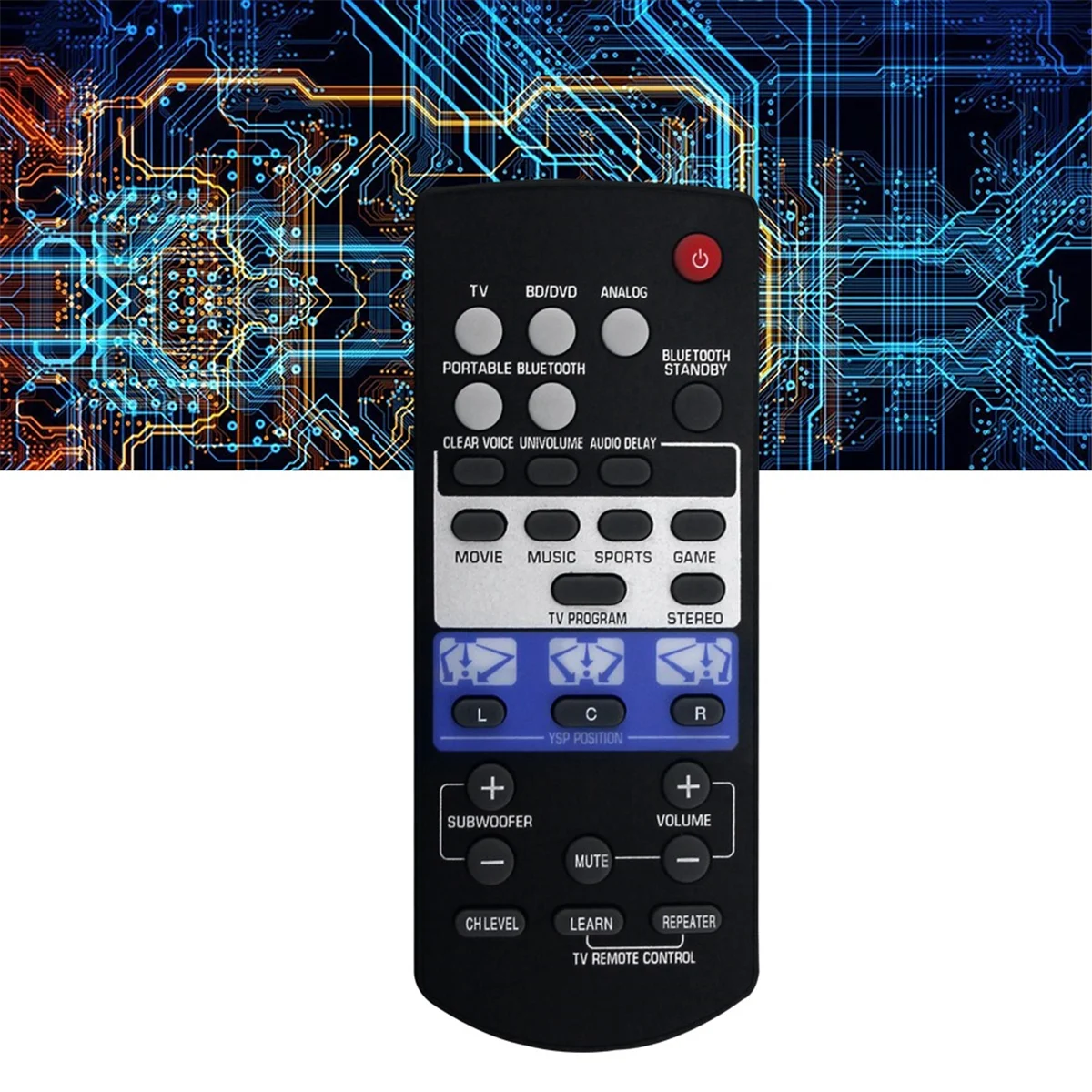 ABSQ-Replace FSR80 ZG80760 Remote Control for Yamaha Soundbar YSP-1400BL YSP1400 YSP-1400 Audio System