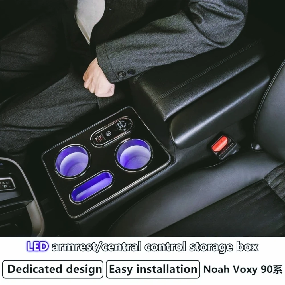 Consola con Apoyabrazos para Toyota Noah Voxy Serie 90, Caja de Almacenamiento Dedicada para la Serie 95 Híbrida, Apoyabrazos Delantero