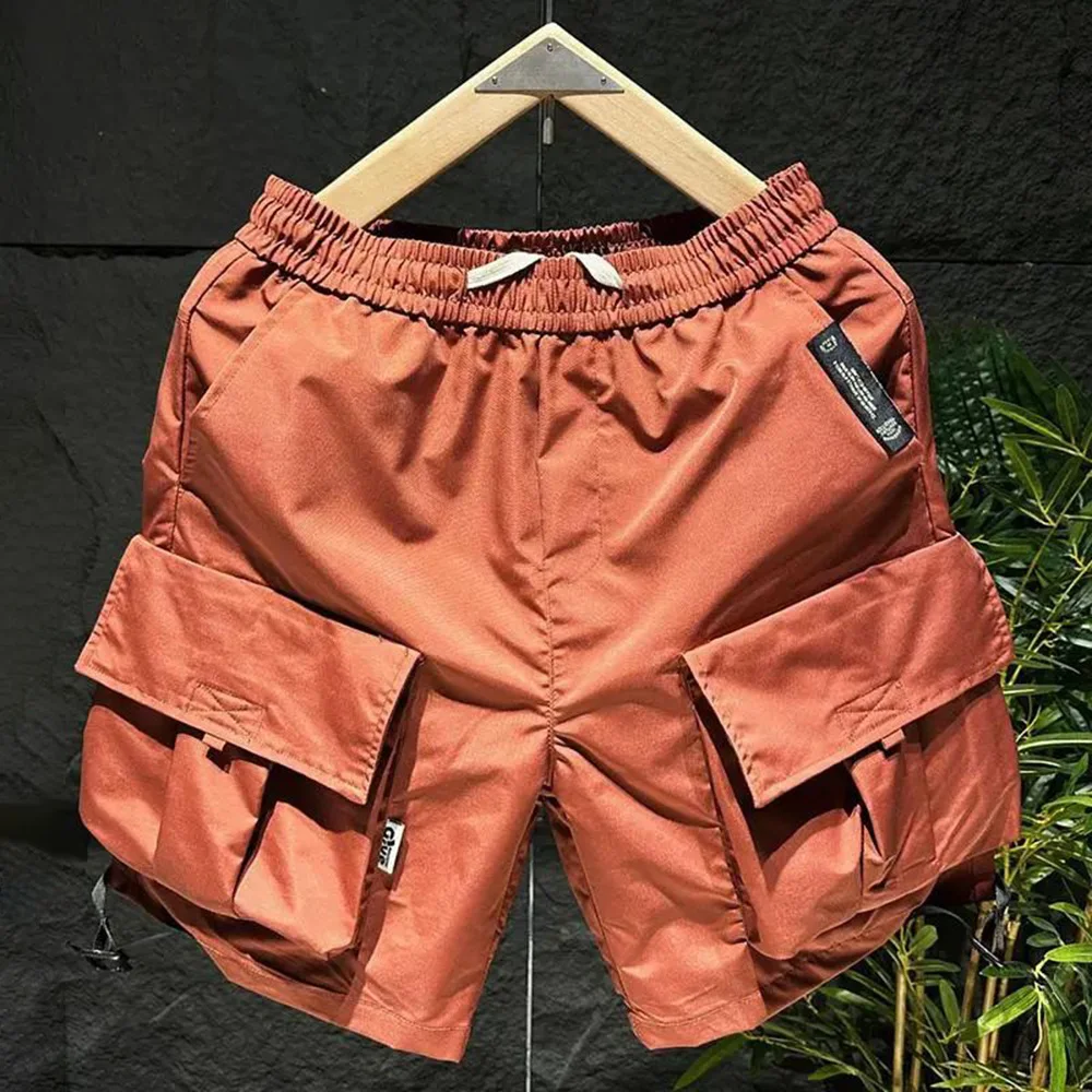 Mens Work Shorts Multi Pocket Quick Dry Breathable Beach Pants Versatile Comfortable  Youthful Sports Shorts Trendy 2024 Summer