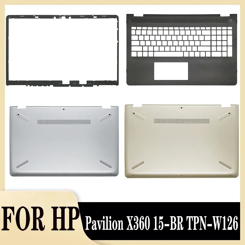 

New Laptop Cover for Pavilion X360 15-BR TPN-W126 Front Bezel/Palmrest/Bottom Case