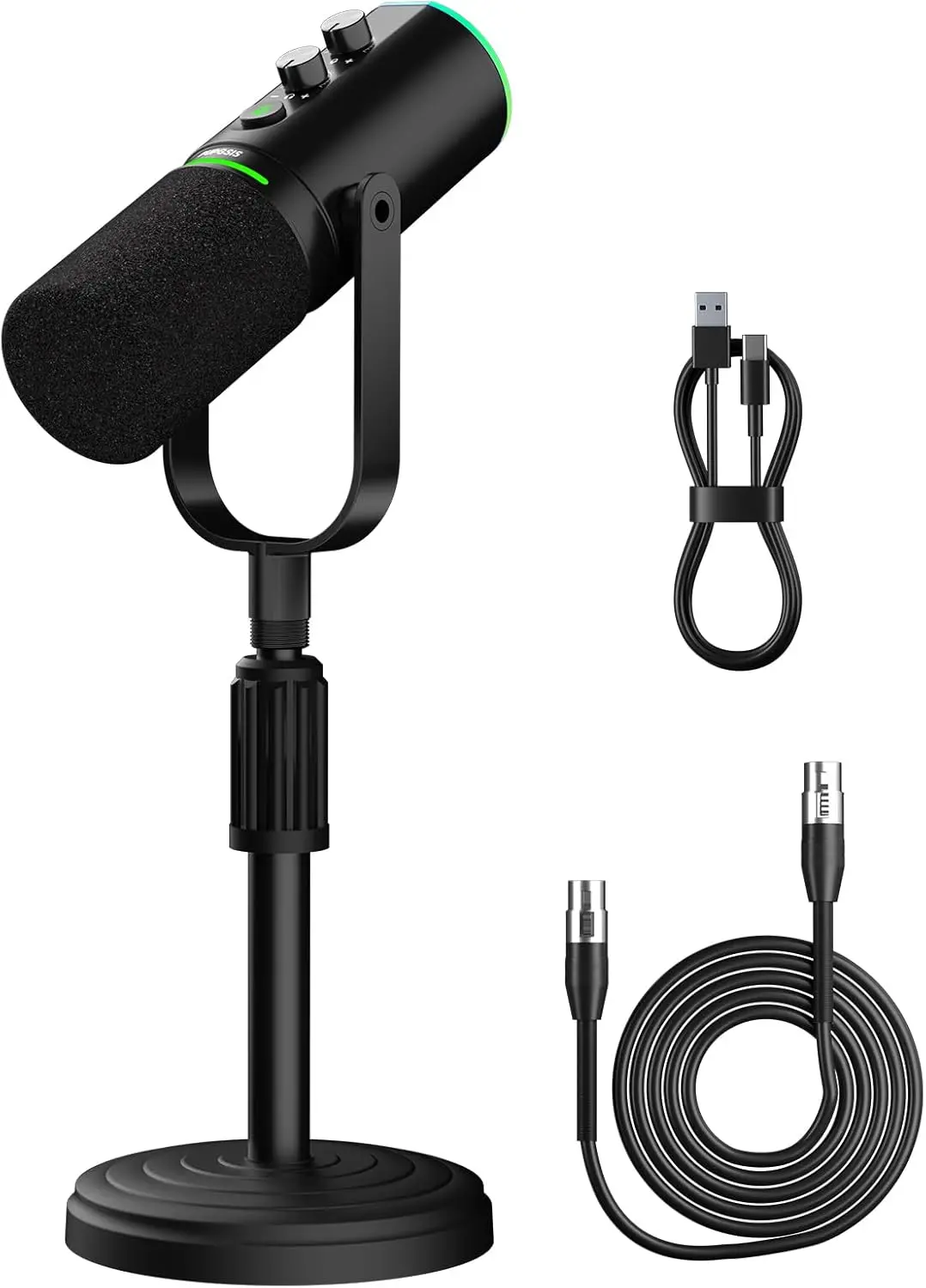 

Динамический микрофон для подкастов, XLR/USB микрофоны для записи на ПК, для вещания, подкастов, записи, игр