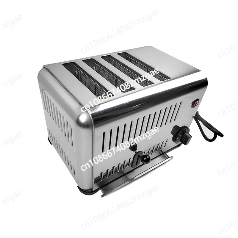 eavy Duty Commercial 6-Slice Chain Conveyor Toaster, 4-Slot Bread Toaster for Warming Toast and Breakfast Sandwiches