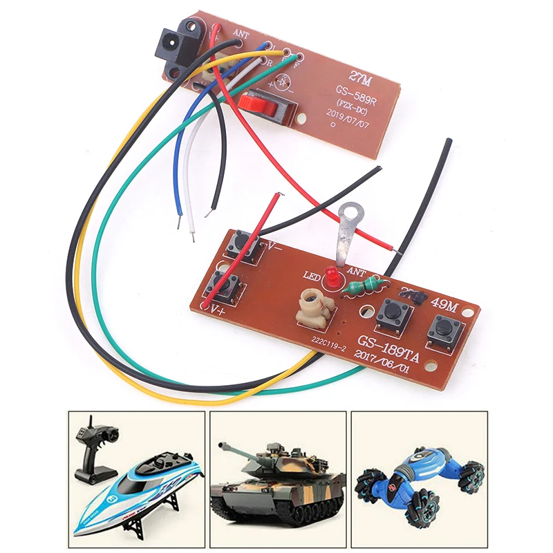 Four-way Remote Control Module Hot 4CH RC Remote Control 78MHz Transmitter Board Receiver Board Circuit Board Accessories Set