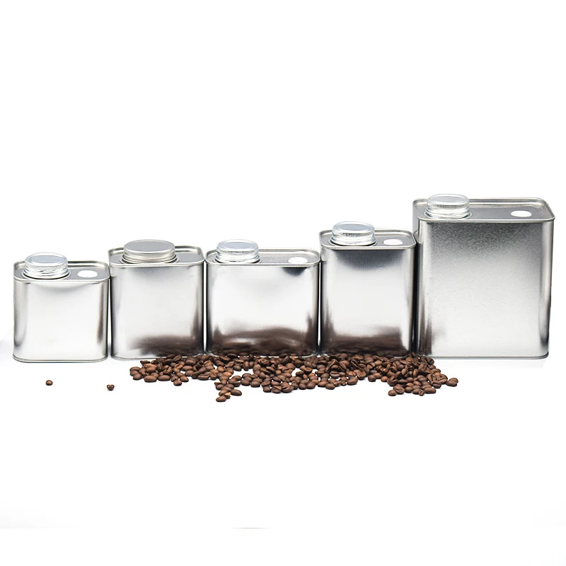 Coffee Bean Airtight Cans Outdoor Camping Tin Box Food-grade Packaging Storage Fresh Breathing Iron Cans