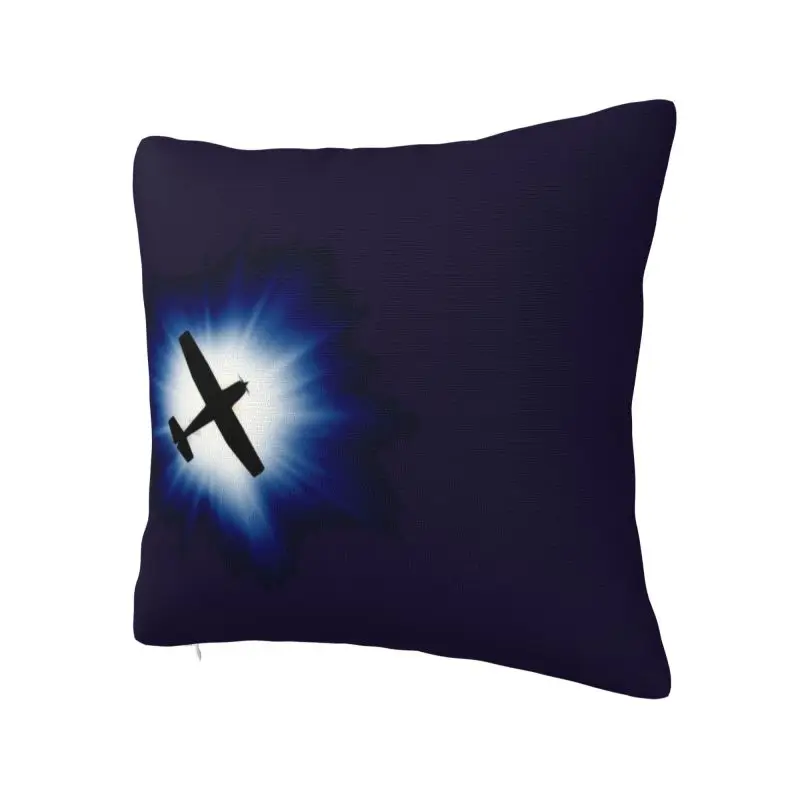 Skyhawk Modern Pillow Cover Decoracion Salon Case Aviation Airplane Chair Cushion