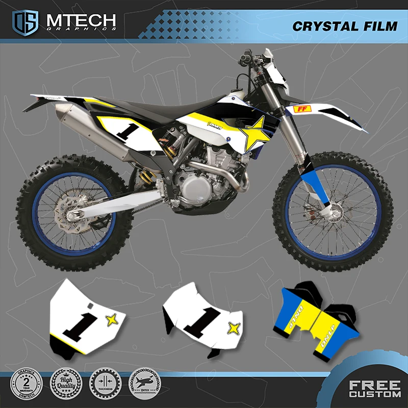 

Наборы графических наклеек для мотоциклов DSMTECH для HUSABERG TE 125 250 300 FE 250 350 450 501 2013 2014 002