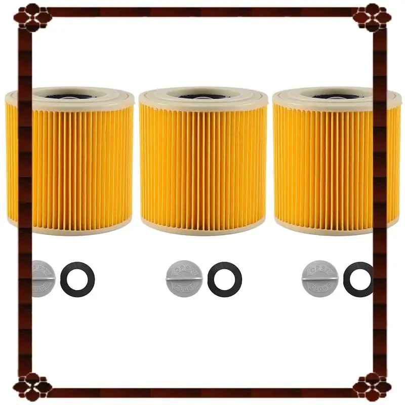 فلتر خرطوشة التسليم لمدة 24 ساعة للمكنسة الكهربائية كارشر WD3 Premium WD2 WD3 WD1 MV3 MV2 WD 3 P طقم تمديد ضد Fine D