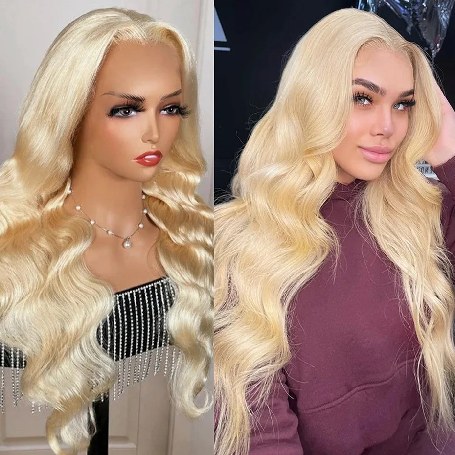 

5X5 Transparent Lace Closure Wig Body Wave 613 Blonde Color 13x6 Hd Lace Frontal Wig 360 Full Lace Wig Human Hair Pre Plucked Hd