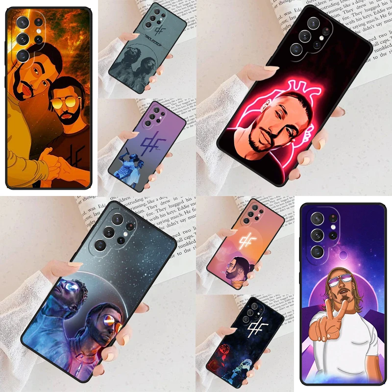 PNL QLF Rapper Cell Phone Case for Samsung Galaxy S26 Ultra S25 S24 S23 S22 S21 S20 Note10 Cover