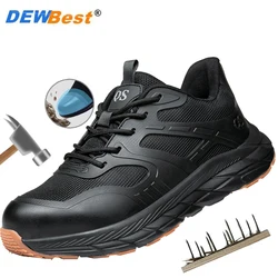 Lightweight and breathable steel toe shoes, anti slip, odor proof, smash proof, puncture proof, wear-resistant shoes, work shoes