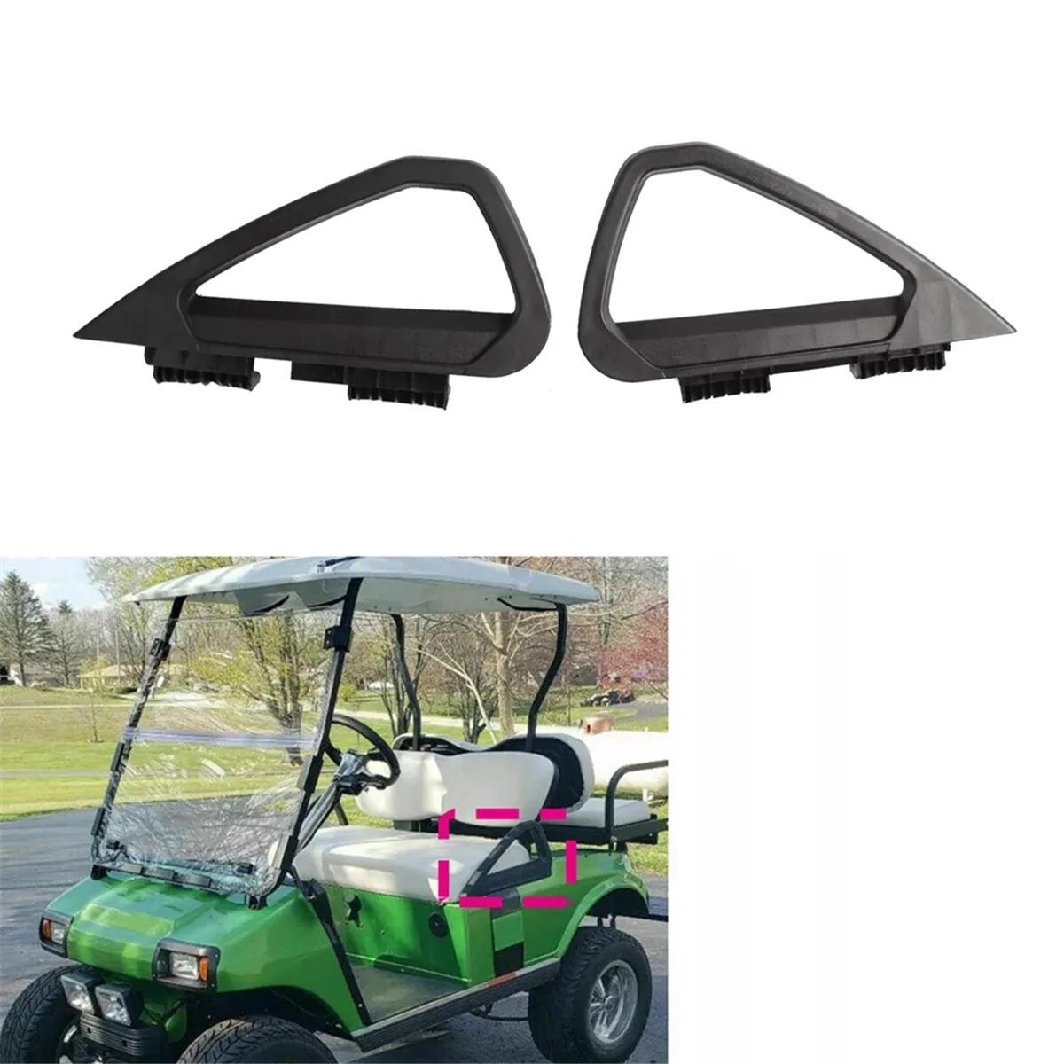 Golf Carts Hip Restraint Driver Left & Right Side for Club Car Golf Carts 2000 01-2008 1019876-01 1019855-01