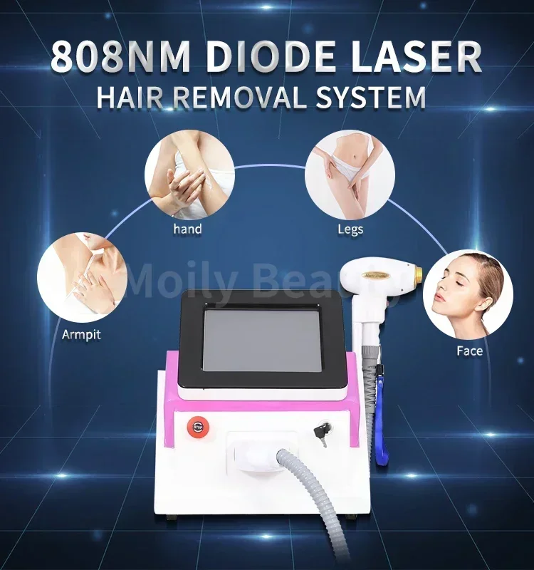 Machine professionnelle d'épilation au laser Diod, platine de glace, 3 longueurs d'onde, équipement pour salon, 755nm, 1064nm, 808nm