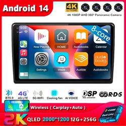 9 Inch Android 15 Car Multimedia Video Player Universal 2DIN Stereo Radio GPS For Volkswagen Nissan Hyundai Kia Toyota DSP WIFI