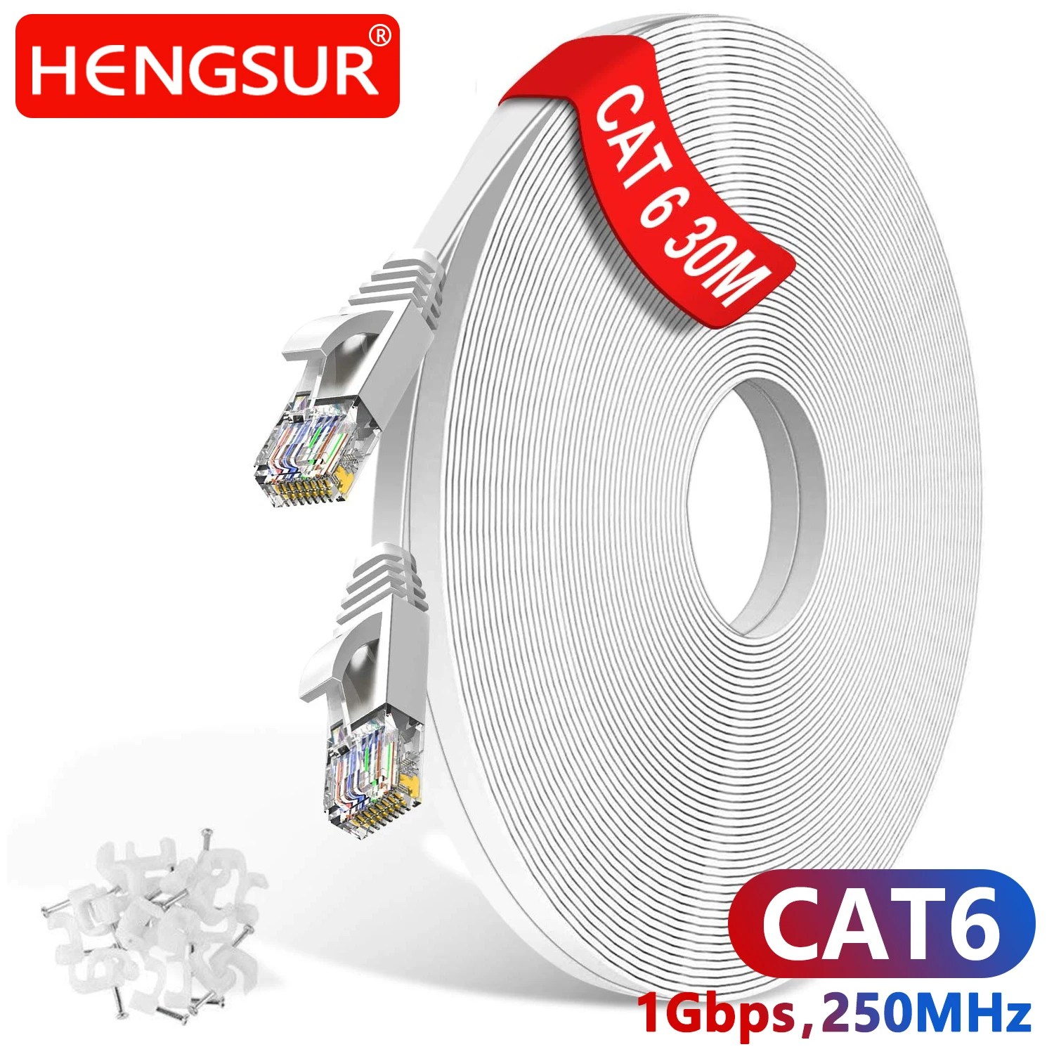 5M 10M 15M 20M 30M kedi 6 Ethernet kablosu yönlendirici Modem kablosu Ethernet Cat6 için yüksek hızlı Internet ağ kablosu Rj45 yama kablosu