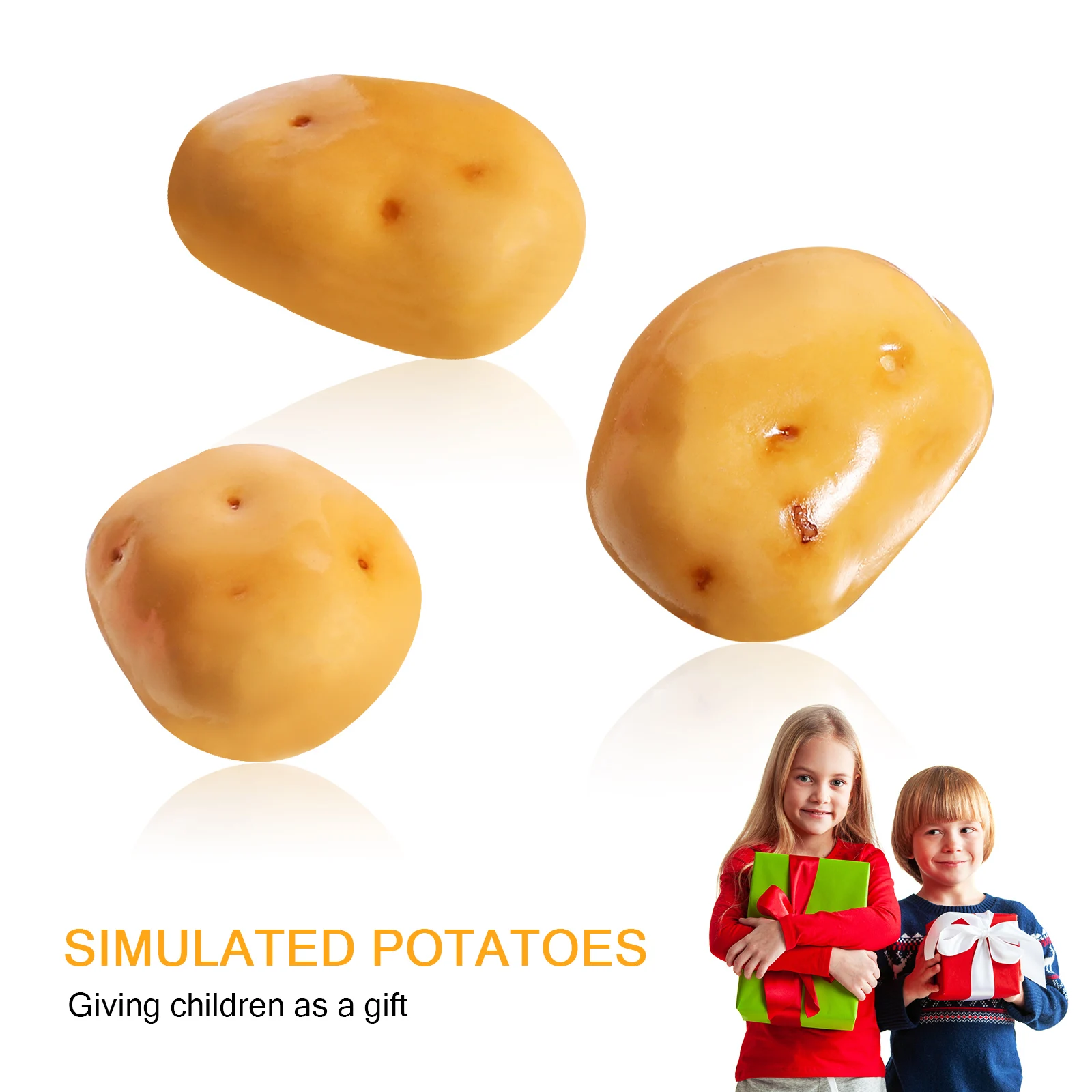 

20pcs Simulation Potatoes Artificial Vegetable Mini Fake Food Decor For Home Kitchen Garden Party Photography Prop