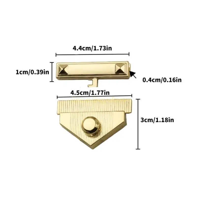 قفل مثلث معدني عملي X90D للحقائب يضمن المتانة والشكل العصري لأجهزة الحقائب لعشاق الصناعة اليدوية #6