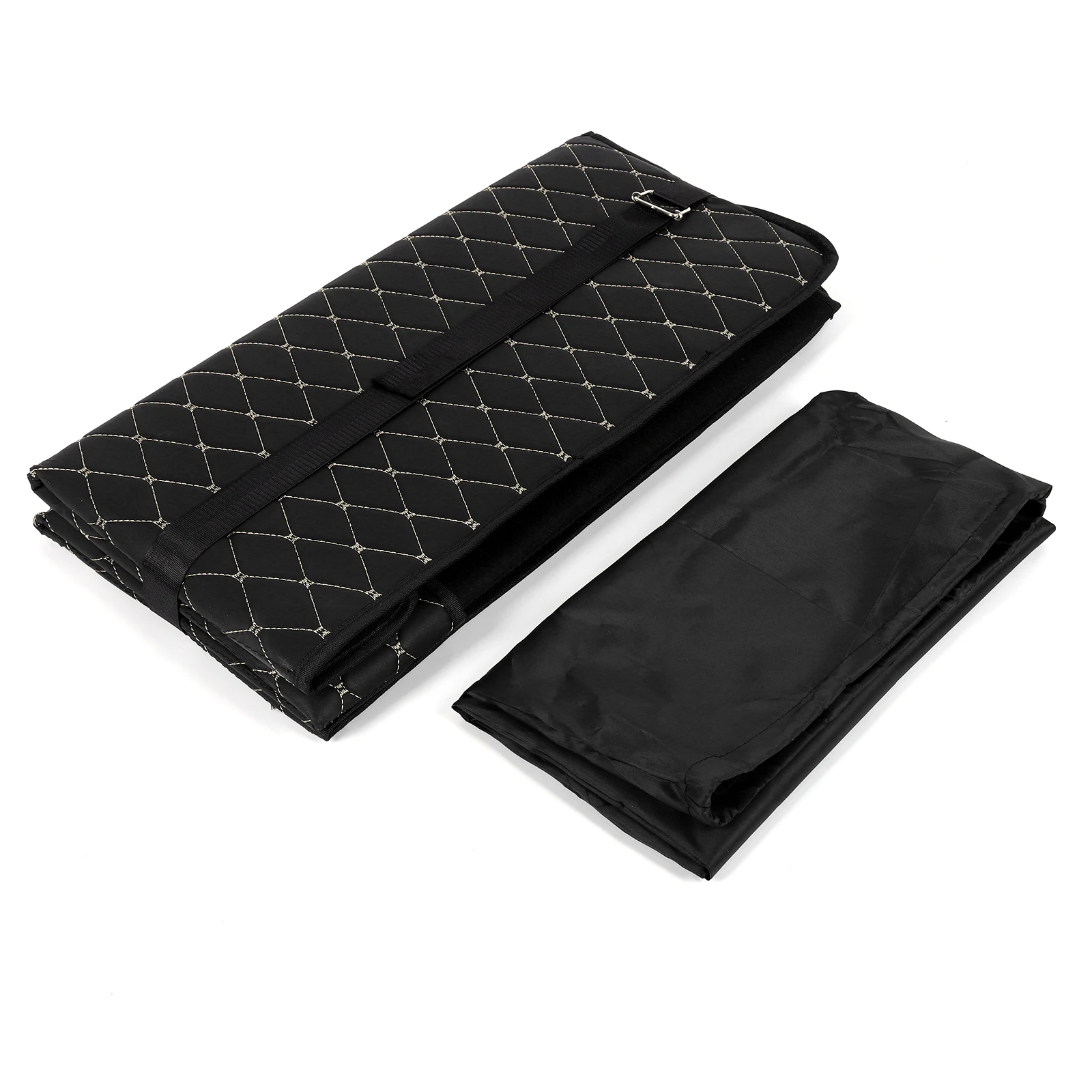 

Foldable Car Back Seat Extender PU Leather Car Rear Seat Mattress Extension Plate for Sleeping for Sedan/SUV Camping Essential