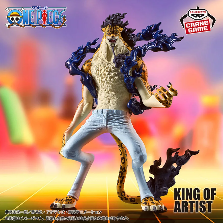 Banpresto One Piece Anime Figurines King Of Artist KOA Leopard Rob Lucci PVC Action Figures Figurals Collectible Model Toys