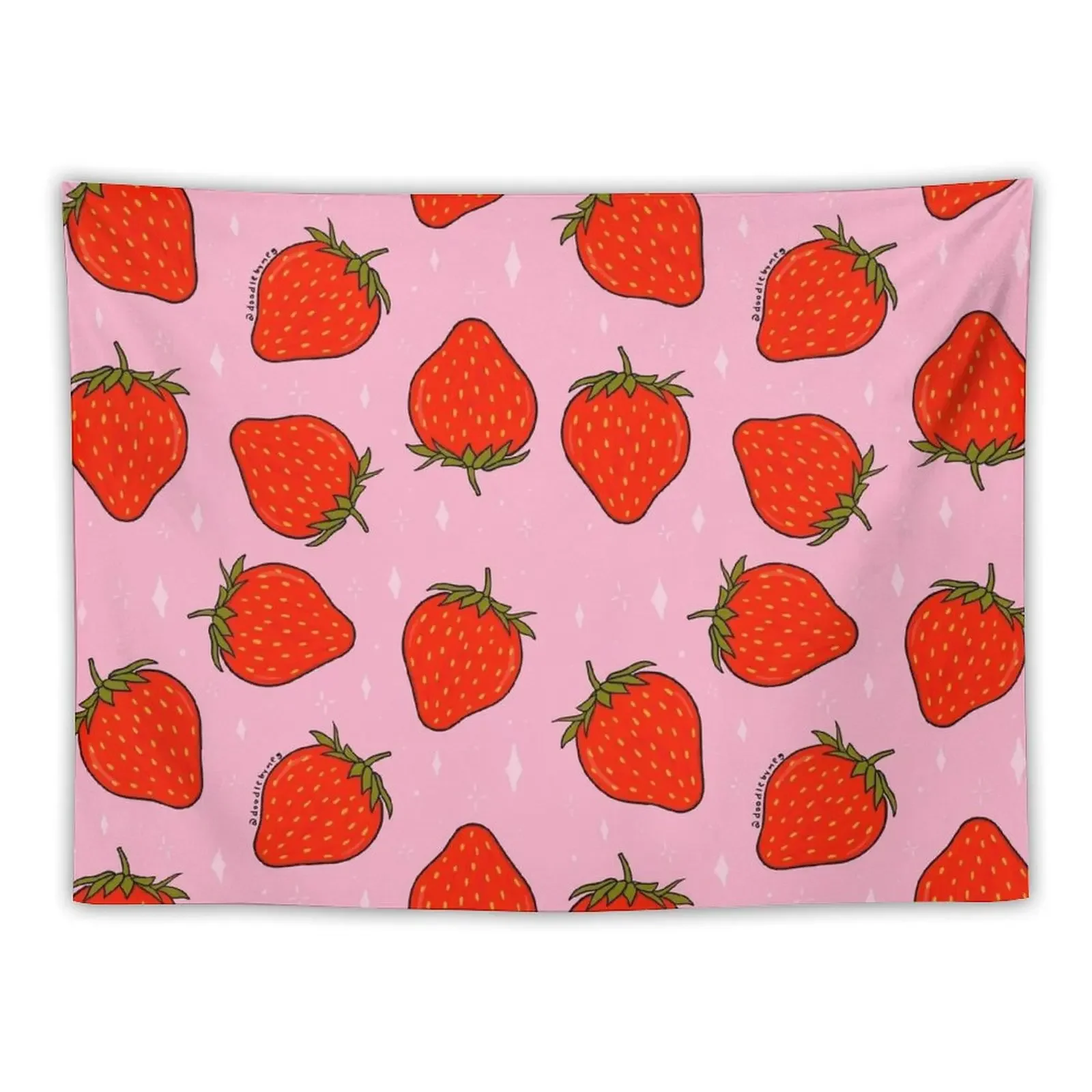 

Strawberry Print Tapestry Tapete For The Wall Bedroom Organization And Decoration Room Decor For Girls Tapestry