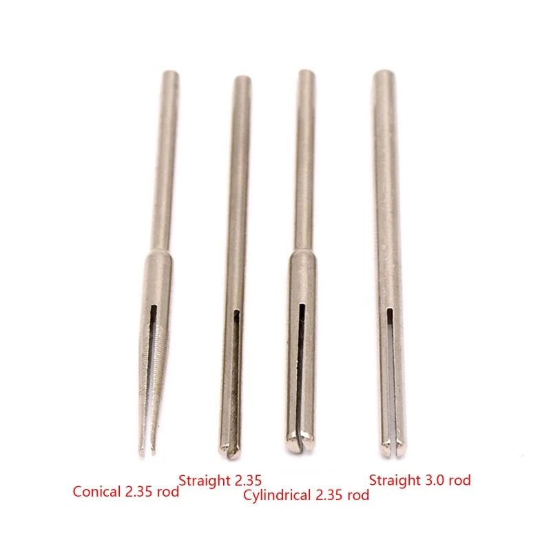10/12x 2.35/3mm Shank Sandpaper Clamp Split Mandrel Long Abrasive Holder Clip Rod Carved Point for Rotary Grinder Dropship