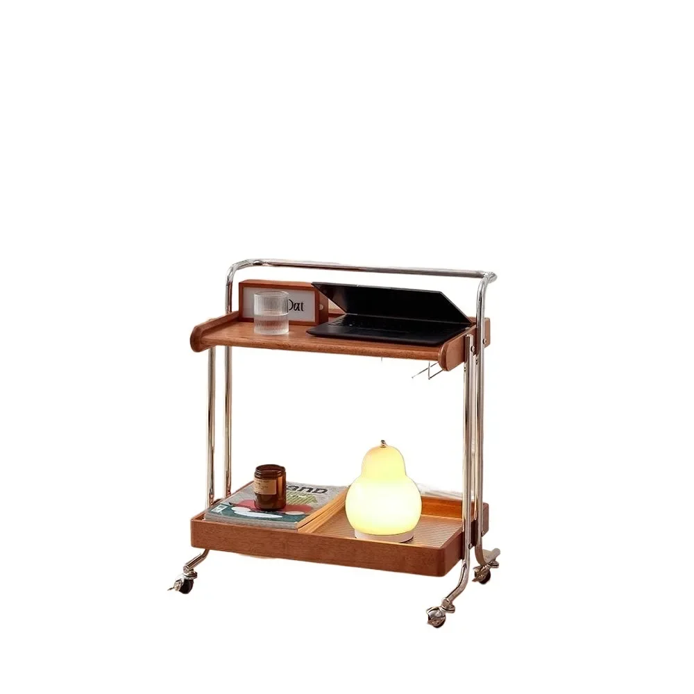 

Medieval, trolley, retro, solid wood, living room, sofa, mobile, coffee table, side cabinet, stainless steel