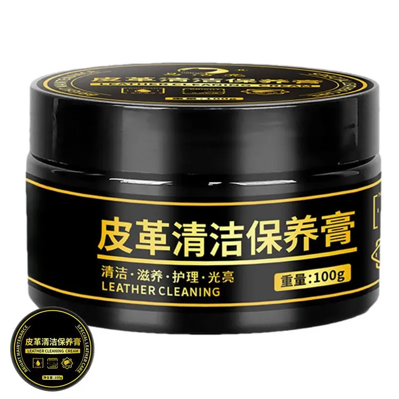 

For Refer To Description Leather Cleaner & Conditioner Cream 100g Mild Safe Leather Conditioner Natural Waterproof Leather Cream