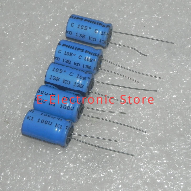 10PCS/LOT 135ko series 100V 100UF 107 Direct Insertion Fever Electrolytic Capacitor