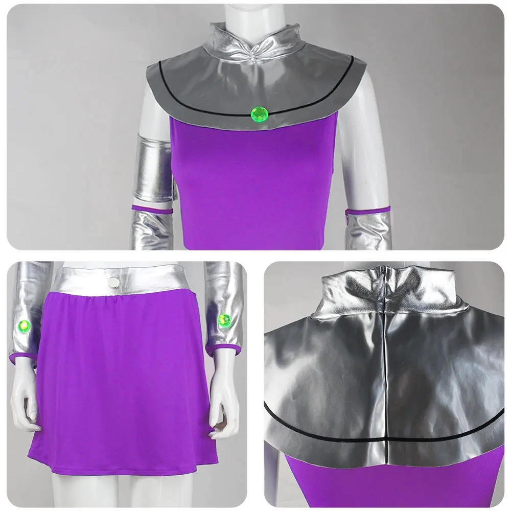 Raven Teen Titans Starfire Cosplay Costume, Starfire Cosplay Outfit, Halloween Costume view 5