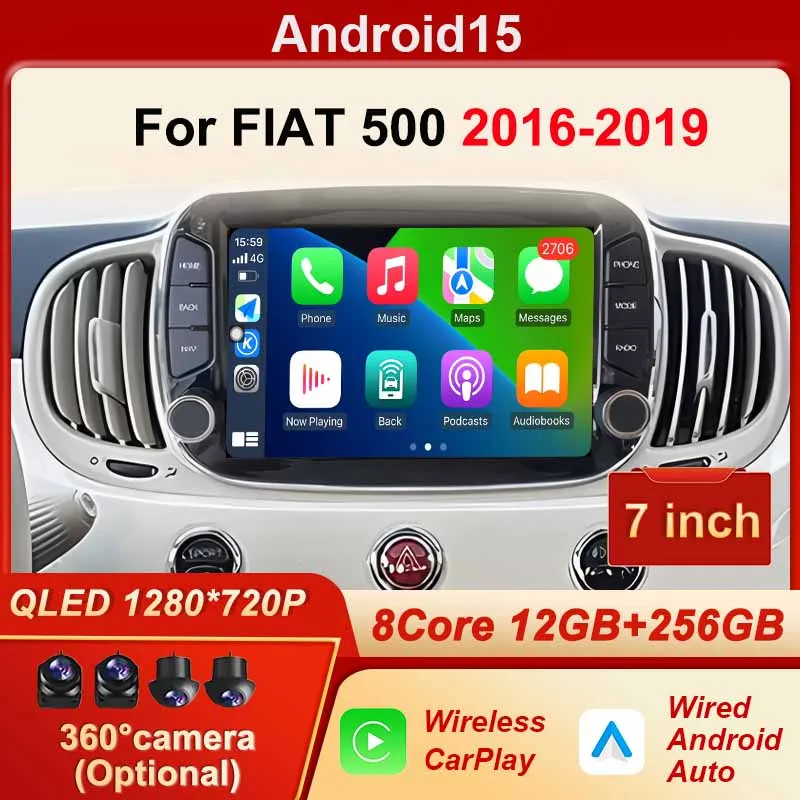 GPS Navigation Android 15 Auto Carplay 7