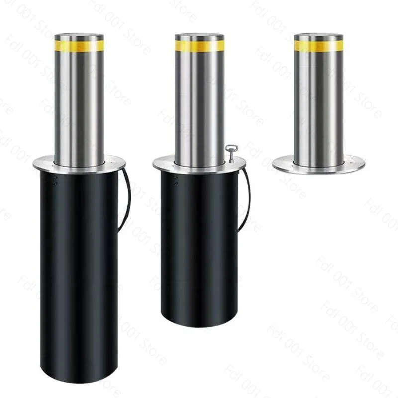 Automatic lifting column intelligent anti-collision pile parking lot stainless steel warning column telescopic barricade