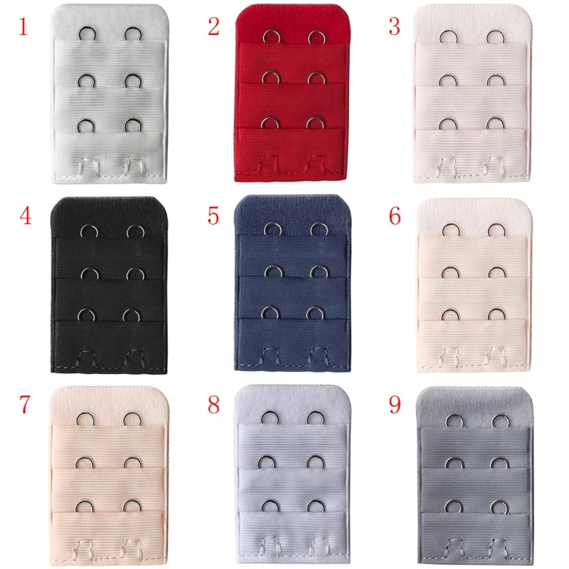 Women Bra Strap Extender 3 Rows 2 Hooks Spacing Clasp Brassiere Sewing Tools New