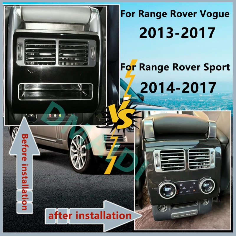 Car Rear Air Conditioning Multimedia Display Climate Touch Control Conditioning For Land Rover Range Rover Sport Vogue 2014-2017