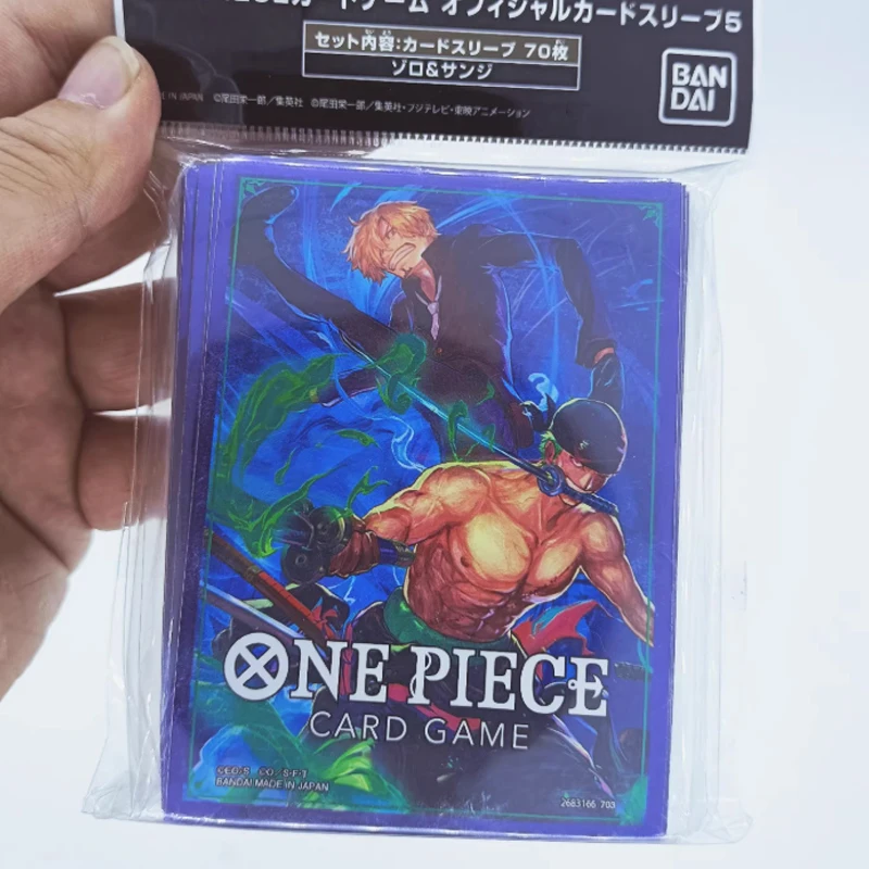 حار الرسمية قطعة واحدة حافظة بطاقات 70 قطعة 66x92 مللي متر زورو سانجي ، أنيمي الأكمام الواقية لعبة ببطاقات ورقية هدية للأطفال جامعي