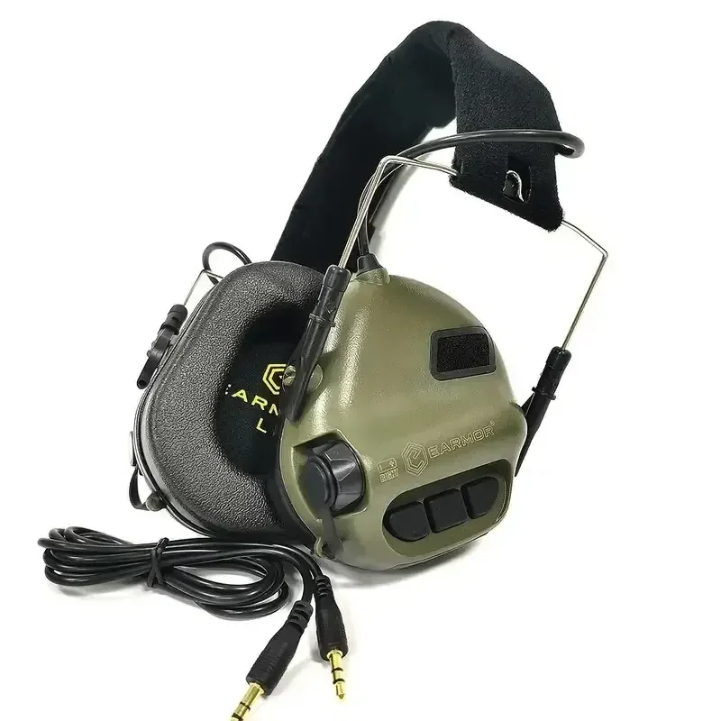 Imagem -05 - Earmor-original Tactical Headconjunto Militar Air Gun Tiro Ouvido Anti-noise Headphone Headsets Aviação Eletrônico M31 Mod4