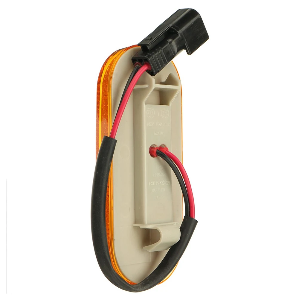 Picture 4: 1Pc Amber/Yellow Side Marker Lamp Lens 12V BK31-15442-CB1832493 For Ford Transit Mk8 2014+