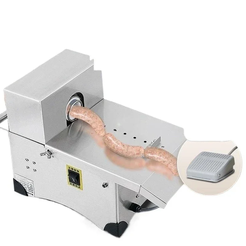 Sausage tying machine, electric automatic sausage tying machine, hot dog tying machine